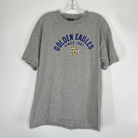 AS Sports Marquette University Golden Eagles Gray Short Sleeve Tshirt Size Large - Picture 1 of 6